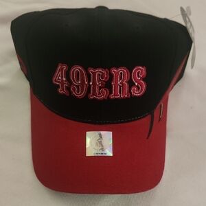 Vintage SPL28 SF 49ers Black and Red Cap